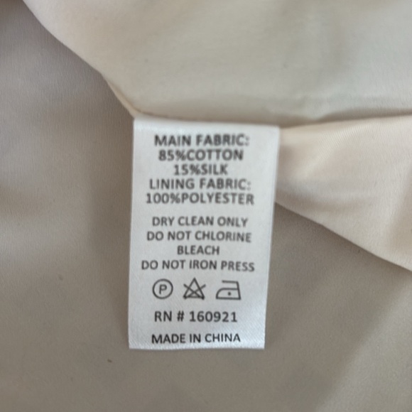 NWT Sedge Dress Celery Green Puff Sleeves Silk / Cotton Luxury Boutique Small - Picture 10 of 11